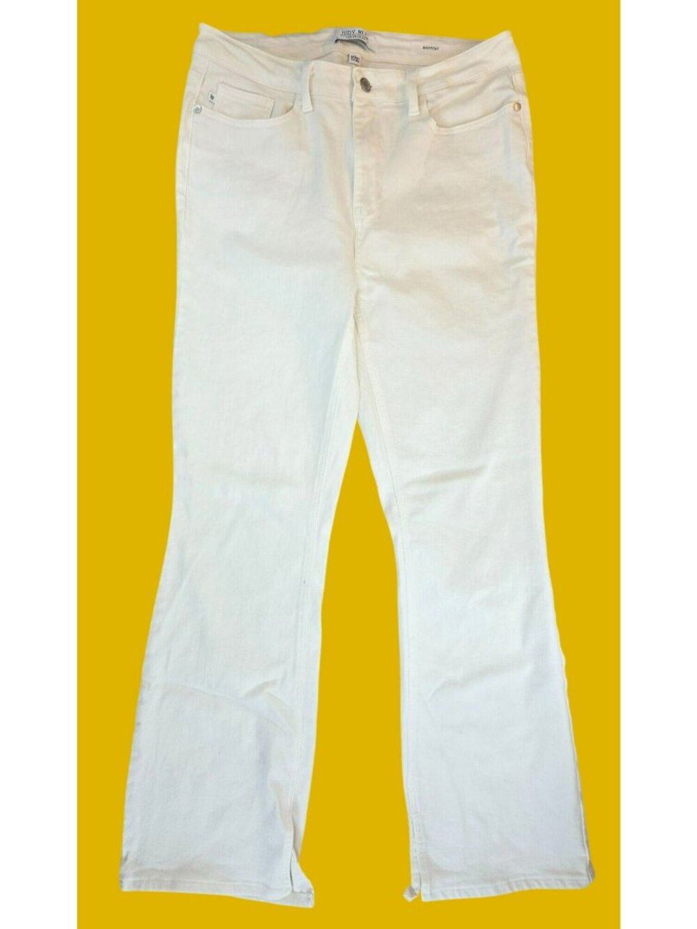 Judy Blue Womens White Bootcut Jeans Size 15/32 (33x30)